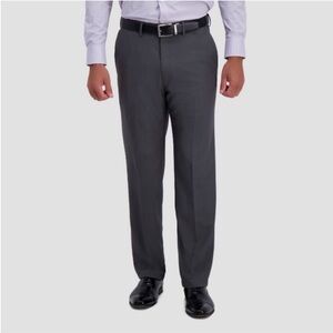 Haggar Men’s Classic Fit Stretch Grey Dress Pants 38Wx29L - NWT